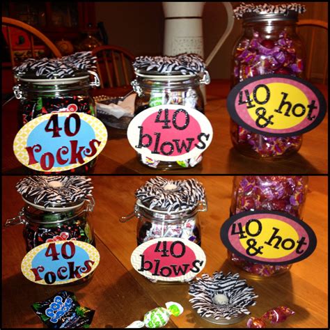 My latest 40th birthday party favors for a BFF. 40 Rocks---Pop Rocks 40 ...