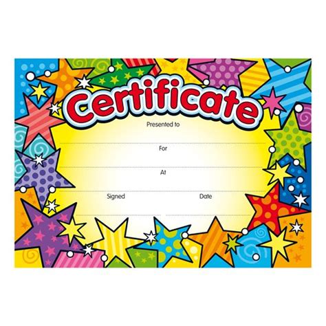 Bright stars certificates from Brainwaves. Supplying stickers ...