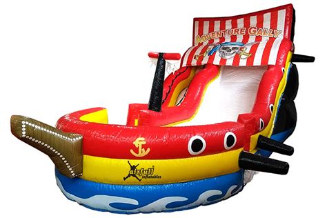 PIRATE SHIP SLIDE POOL | EUROPEAN INFLATABLES FOR SALE