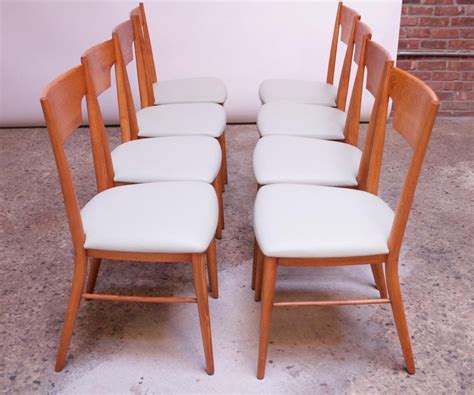 Set of Eight Stained Maple Dining Chairs by Paul McCobb for Perimeter ...