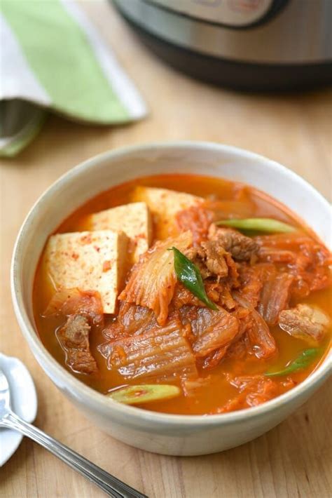 Instant Pot Kimchi Jjigae (Stew) | Asian recipes, Instapot recipes, Cooking recipes