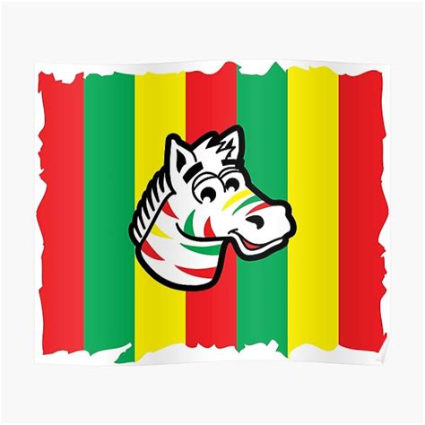 "Zebra head with fruit stripe gum" Poster by DigiMonsters | Redbubble