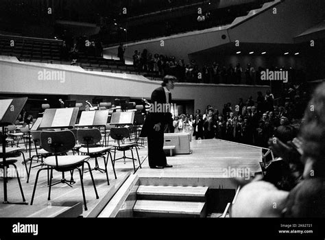 Claudio Abbado, Italian conductor, atter a concert with the Berlin Philharmonic at the ...