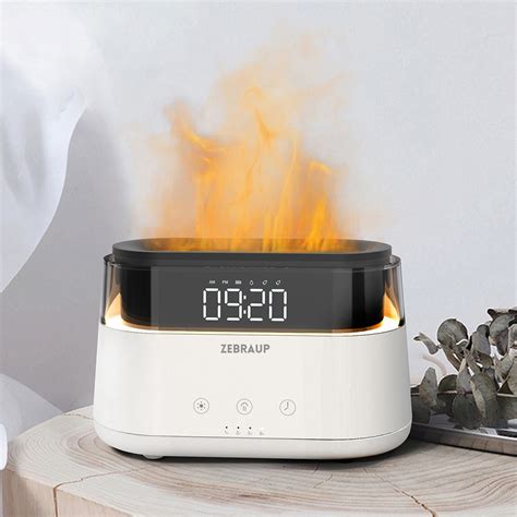 ZebraUp Aroma Flame Diffuser with Alarm Clock Air Humidifier