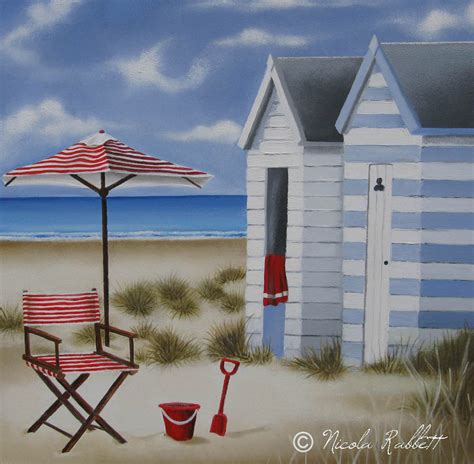 Beach Hut Paintings — NICOLA JANE RABBETT