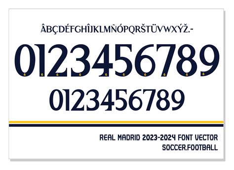 Font Vector Real Madrid 2022/2023 Font SVG AI Eps Pdf TTF