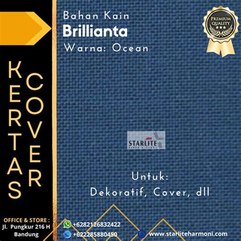 Jual Kertas Cover / Kain Kertas Premium Warna-warni Brillianta - White - Kota Bandung - Starlite ...