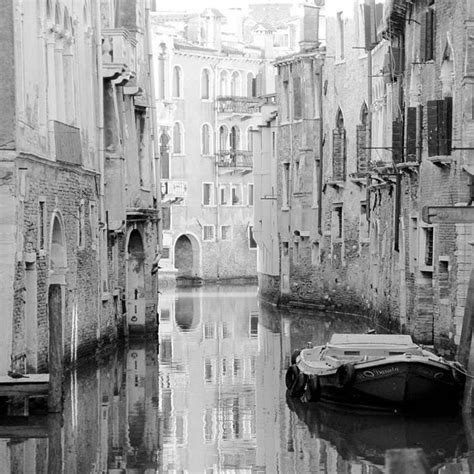 Venice Print Set of 3 Prints Black and White Photography | Etsy