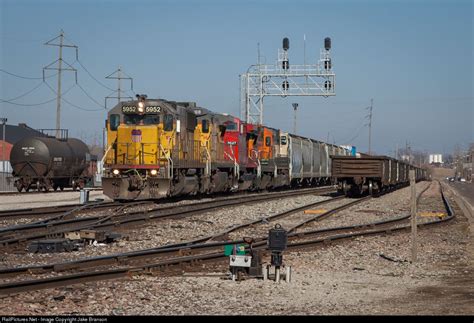 NREX 5952 National Railway Equipment (NREX) EMD SD60 at Madison, Illinois by Jake Branson ...