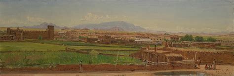 *Santa Fe*, an 1866 oil painting by Thomas Worthington Whittredge. Whittredge traveled across ...