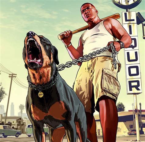 Franklin and Chop • GTA 5 | Grand theft auto, Grand theft auto artwork, Gta