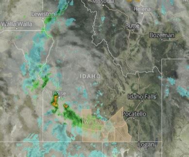 State of Idaho Weather Doppler Radar Map