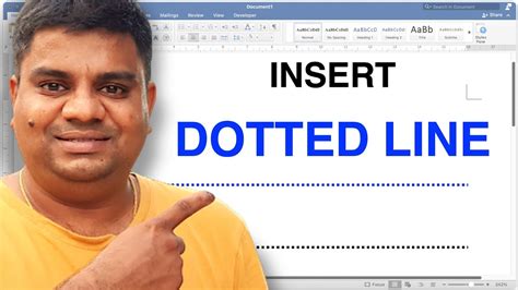 How To Set a Dotted Line In Word - YouTube