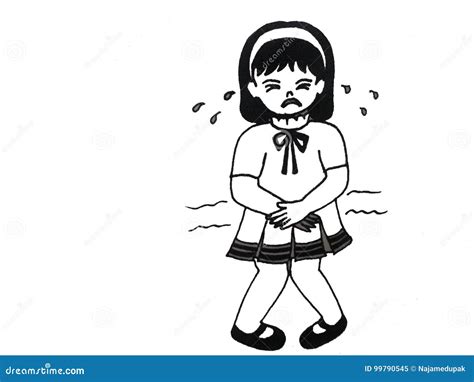 Crying Children Clipart Black