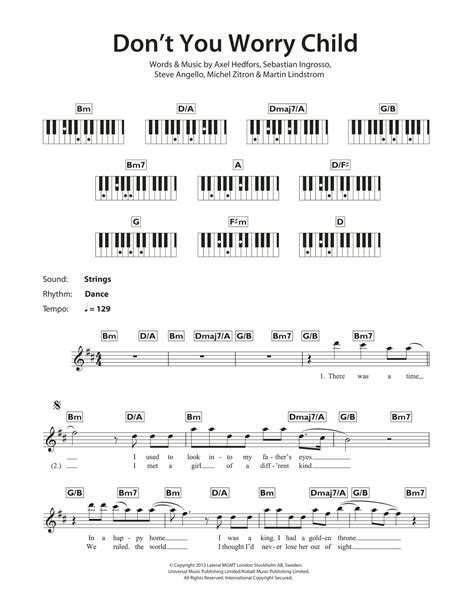 Swedish House Mafia - Don't You Worry Child at Stanton's Sheet Music