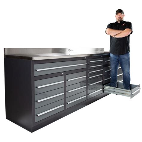 20 Drawer 9FT 4 1/4 Midnight Pro Series Workbench from Dragonfire Tools ...