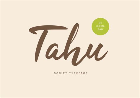 Tahu Free Script Font