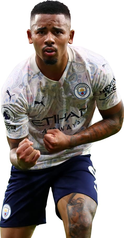 Gabriel Jesus Manchester City football render - FootyRenders