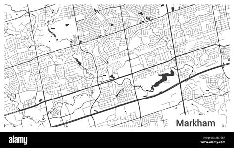 Map of markham Black and White Stock Photos & Images - Alamy