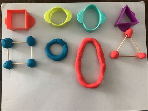 Children will create shapes with playdough and toothpicks (or without). They can use a model or ...