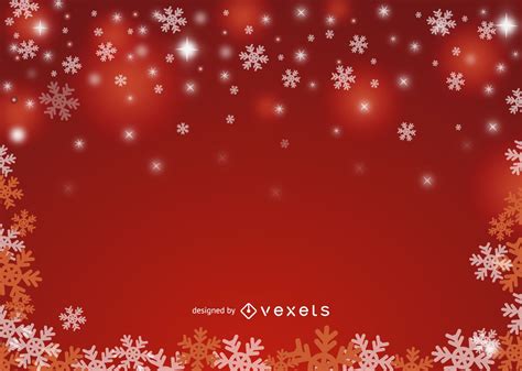 Red Christmas Snowflake Background Vector Download