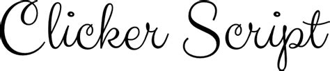 Clicker Script font