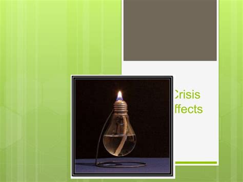 Energy crisis and its effects | PPT