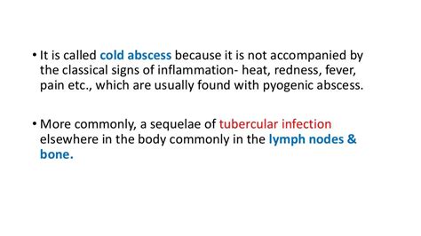 Cold abscess