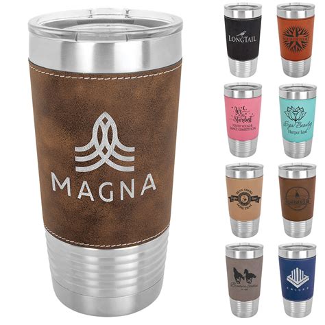 20 oz Promo Personalized Logo Tumble Laser Engraved on Insulated Steel ...