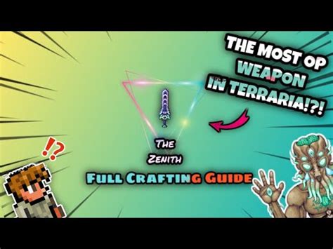 THE MOST INSANE WEPONE IN GAME! | Zenith crafting guide | Terraria 1.4 ...