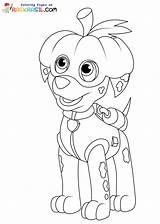 Paw Patrol Halloween Coloring Pages sketch template