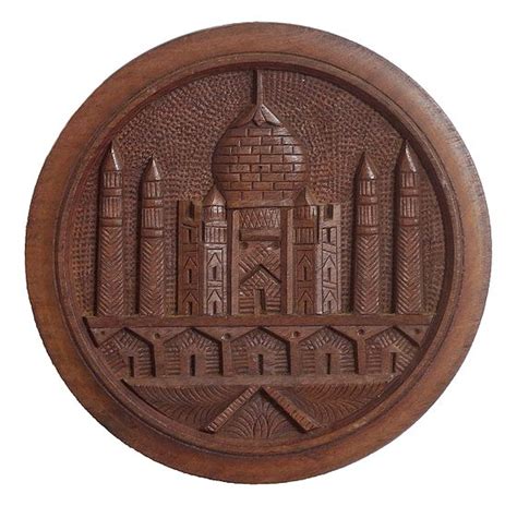 Wood Carving Taj Mahal - Wall Hanging