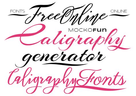 Calligraphy Font Generator - MockoFUN