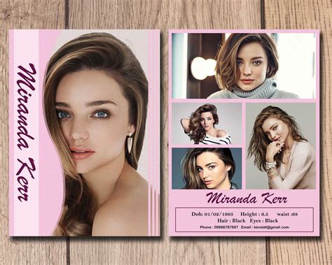 028 Model Comp Card Template Ideas Outstanding Free Pertaining To Model Comp Card Template Free ...