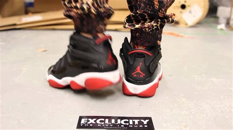 Jordan 6 Rings "Bred" On-feet Video at Exclucity - YouTube