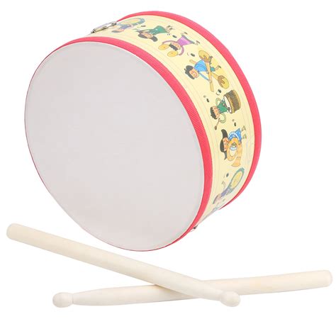 Kid Hand Drum Set Wooden Double Side Beat Musical Instrument with ...