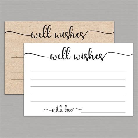 WELL WISHES CARDS well wishes cards wedding well wish cards | Etsy