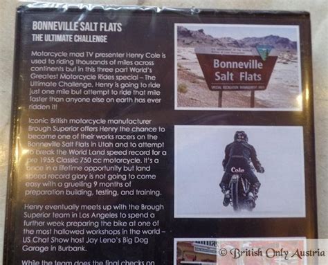 World's Greatest Motorcycle Rides, Bonneville Salt Flats DVD/Henry Cole ...