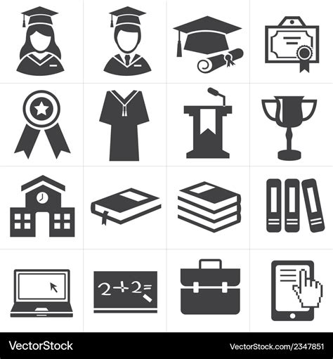 Icon education Royalty Free Vector Image - VectorStock