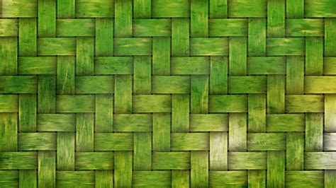 Green Woven Bamboo Texture Background