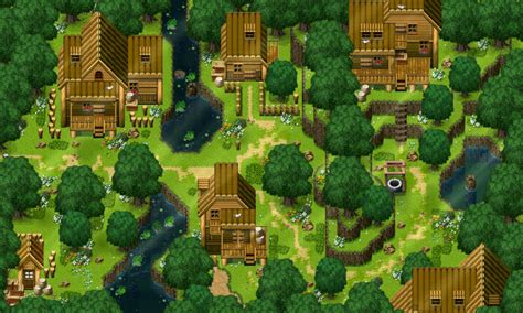 Forest Village, Village Map, Sprites, Rpg Maker Vx, Maker Game, Game ...