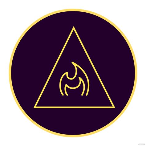 Alchemy Fire Symbol clipart in Illustrator, SVG, JPG, EPS, PNG ...