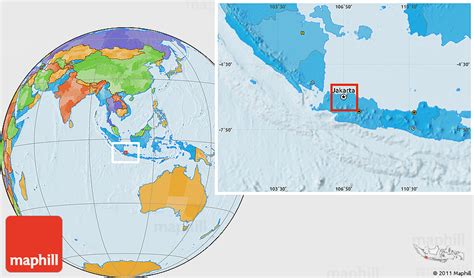 Jakarta Indonesia Map