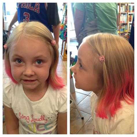 Pink Color Spray Faux Dip Dye KidSnips.com | Pink hair extensions, Pink ...
