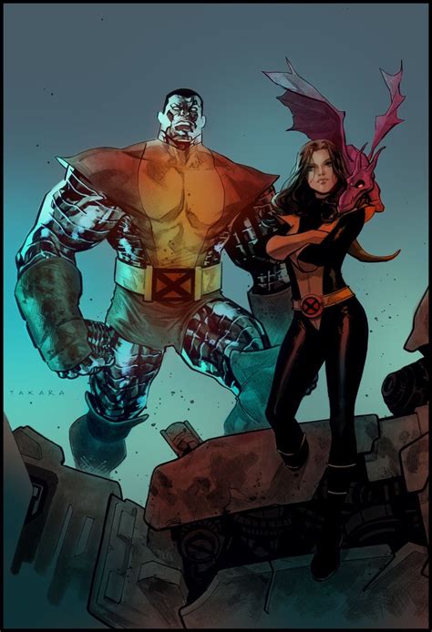 Colossus & Kitty Pryde - Marcio Takara | Kitty pryde, Marvel comics art, Marvel heroes