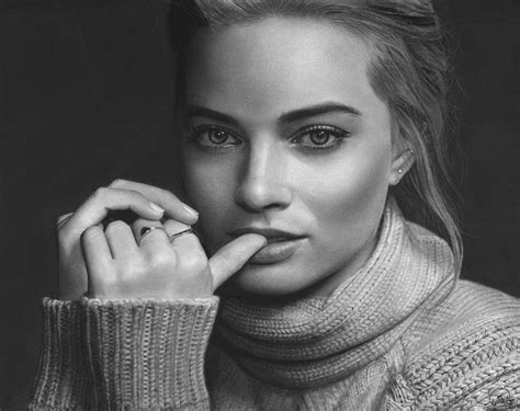 Margot Robbie Pencil Art 4k Wallpaper,HD Celebrities Wallpapers,4k Wallpapers,Images,Backgrounds ...