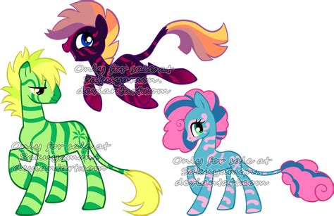 MLP Zebra Pony Adoptable by Sakuyamon on DeviantArt