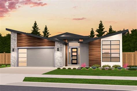 Plan 85234MS: Exclusive One Story Modern House Plan With Open Layout ...