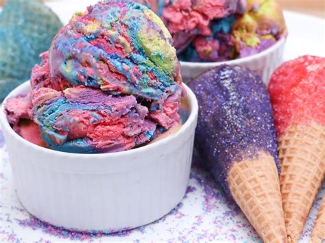 Easy Unicorn Ice Cream (No Machine)