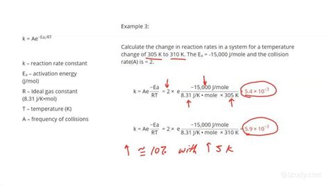 Using the Arrhenius Equation | Chemistry | Study.com